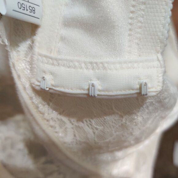 Wacoal 36DDD Underwire Lace Bra Vintage Ivory Full Coverage Minimizer Underwire - Picture 6 of 9